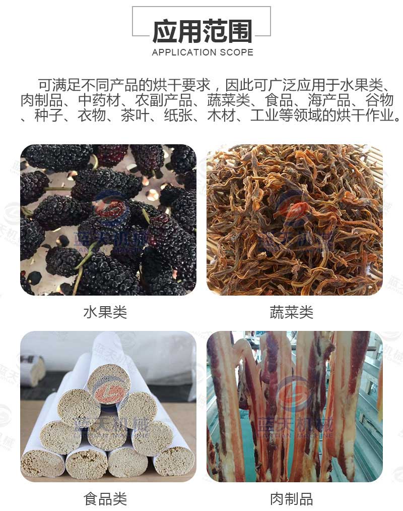 桑葚烘干机应用范围